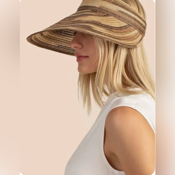 NWT Eugenia Kim Trixie Visor in Brown/Multi main image 7